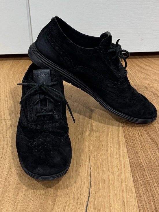 Cole Haan Shoes - Cole Haan Grand Tour Oxfords black suede leather Sz 7